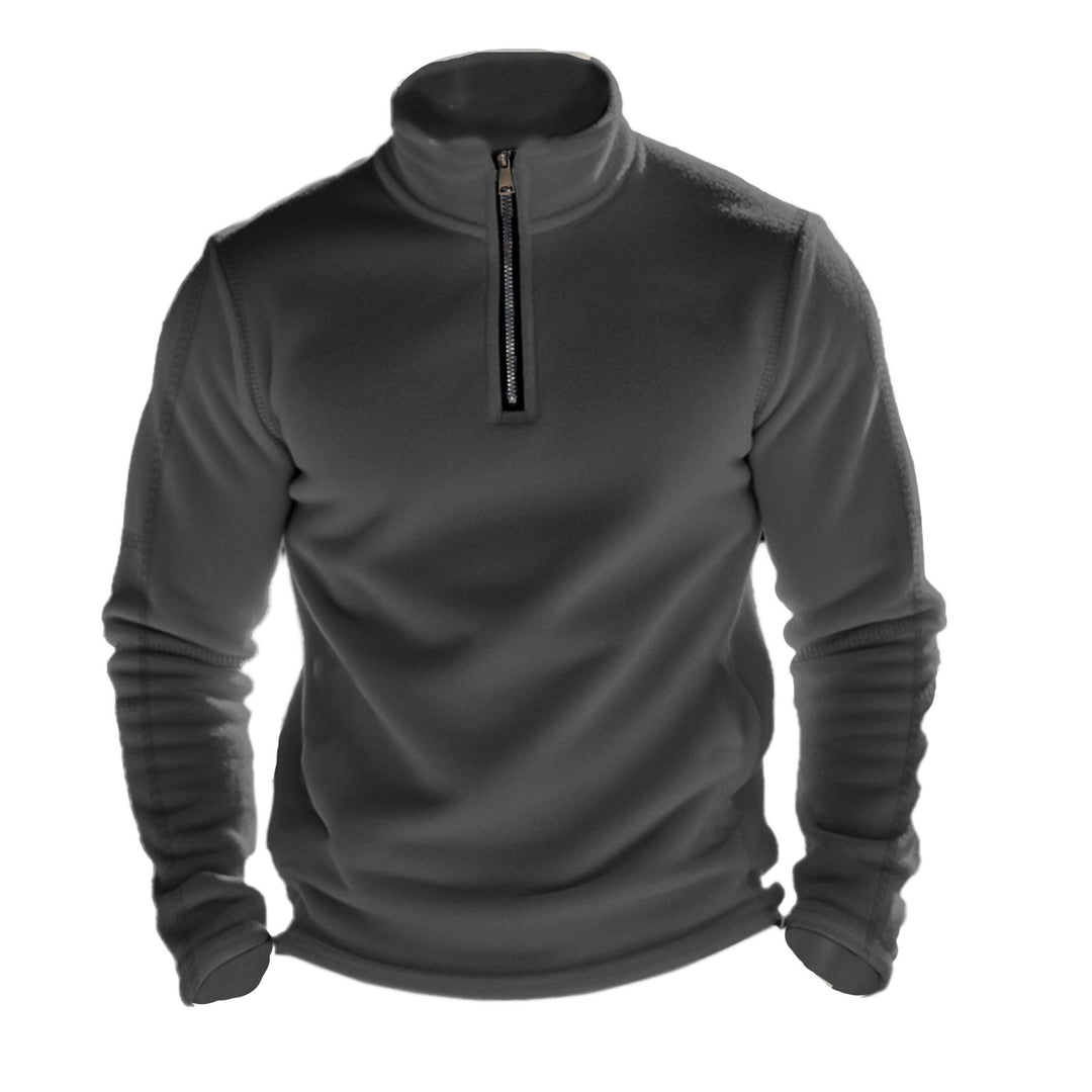 Herren Fleece-Pullover mit halbem Reißverschluss und atmungsaktiven Eigenschaften R&B