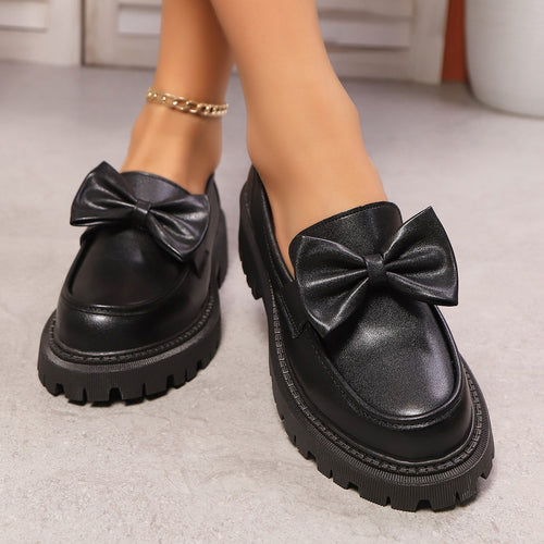 Damen moderne Slipper mit dekorativer Schleifenverzierung R&B