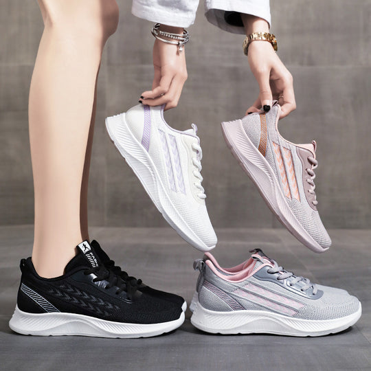Damen Sportschuhe mit atmungsaktivem Mesh-Obermaterial und rutschfester Sohle R&B