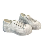 Damen modische Sneakers mit stabiler Plateau-Sohle und praktischem Schnürsystem R&B