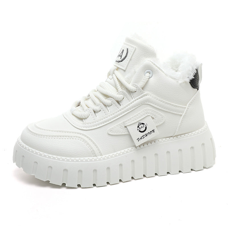 Damen modische High-Top Sneakers mit gefüttertem Innenfutter und rutschfester Sohle R&B