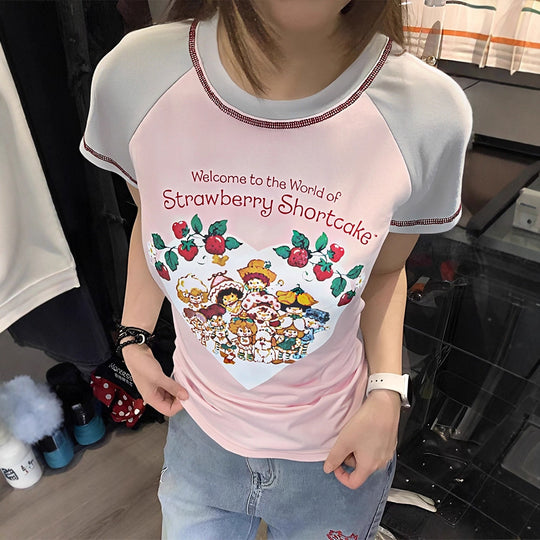 Damen T-Shirt mit niedlichem Grafikdesign und komfortablem Schnitt R&B