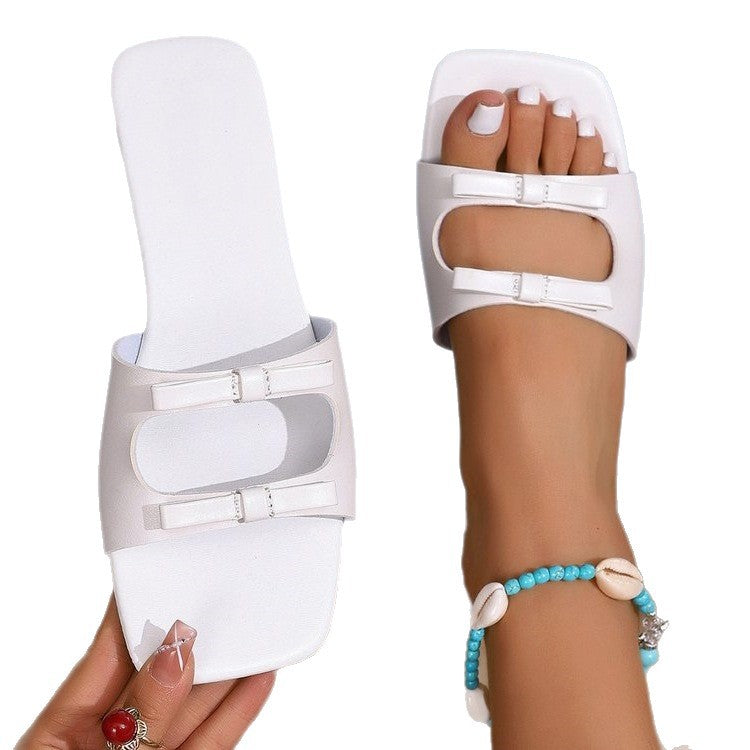 Damen elegante Riemchen-Sandalen mit modischen Schnallen R&B