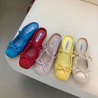 Damen Ballerinas mit modischem Riemchen und eleganter Schleifenapplikation R&B