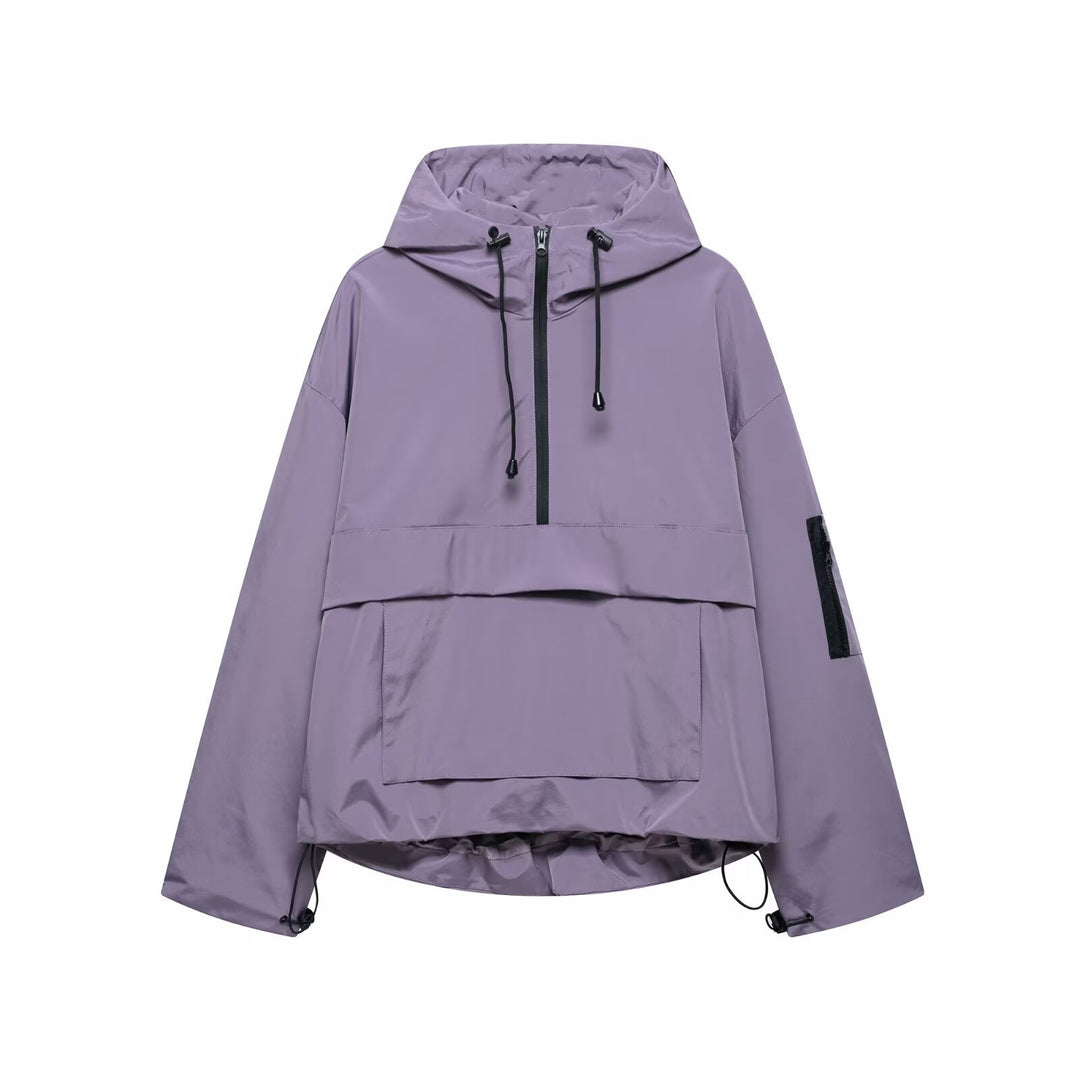 Damen leichte Anorakjacke mit praktischen Taschen R&B