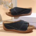 Damen Komfortable Wedge-Sandalen mit anatomischem Fußbett R&B
