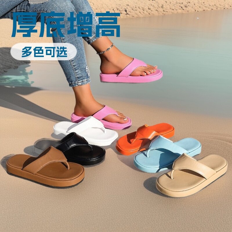 Damen Bequeme Zehentrenner-Sandalen mit ergonomischem Fußbett und rutschfester Sohle R&B