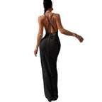 Damen gehäkeltes Maxikleid EB
