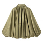 Damen fließende Bluse mit Anlassgarnitur R&B