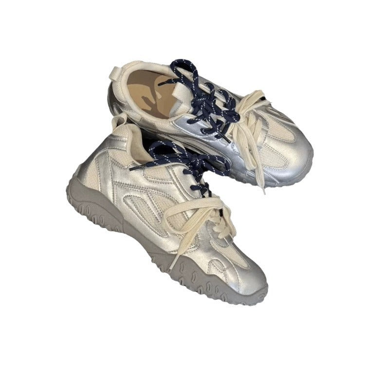 Damen sportliche Sneaker mit atmungsaktivem Mesh-Obermaterial und stabiler Laufsohle R&B