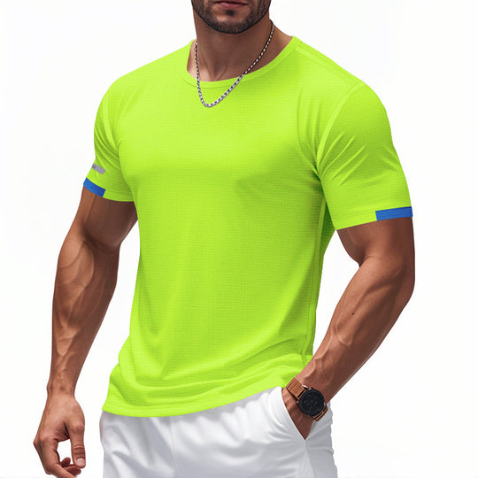 Herren Funktions-T-Shirt mit atmungsaktivem Design und reflektierenden Details R&B
