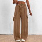 Damen Cargo-Hose mit weitem Schnitt und elastischem Bund R&B