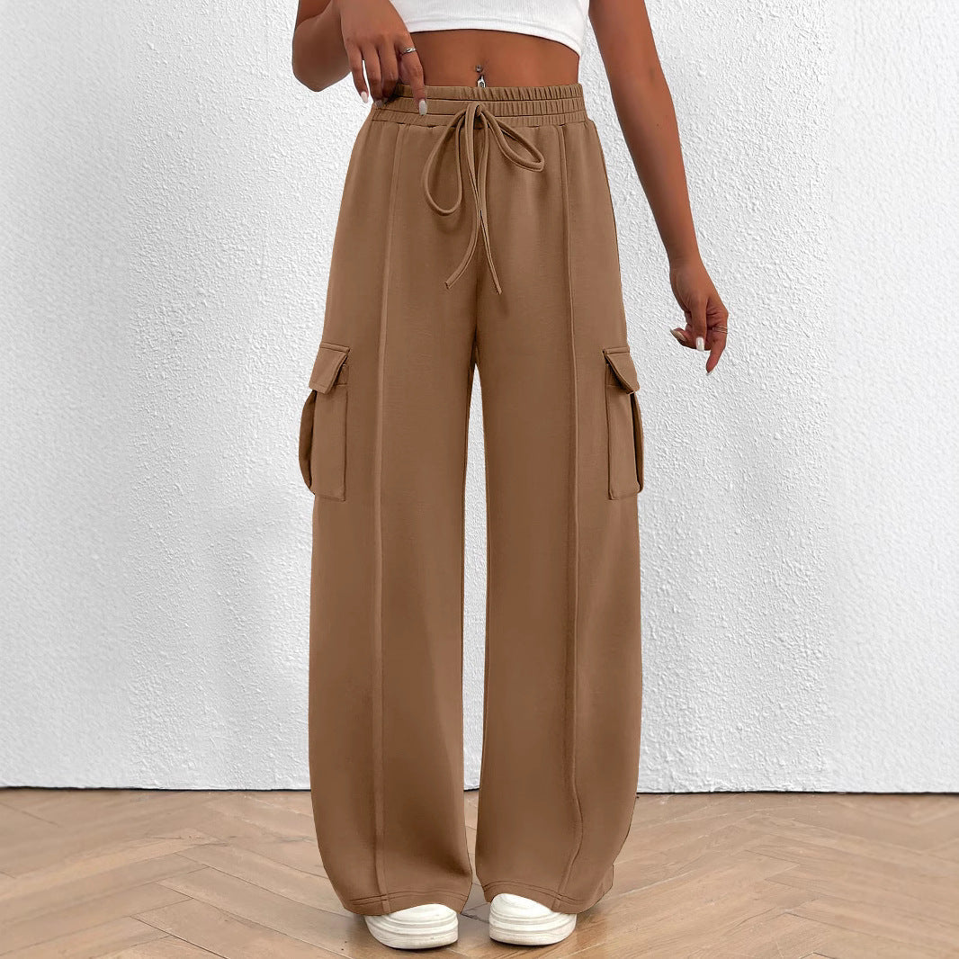 Damen Cargo-Hose mit weitem Schnitt und elastischem Bund R&B