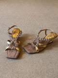 Damen elegante Slippers mit funkelndem Kristall-Detail R&B