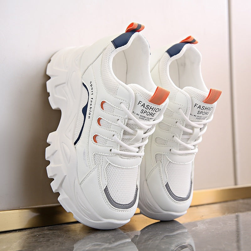 Damen Sportliche Sneakers mit atmungsaktivem Mesh-Obermaterial und dämpfender Sohle R&B