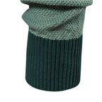 Herren Strickpullover mit modernem Farbblockdesign und feiner Struktur