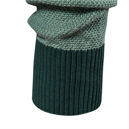 Herren Strickpullover mit modernem Farbblockdesign und feiner Struktur R&B