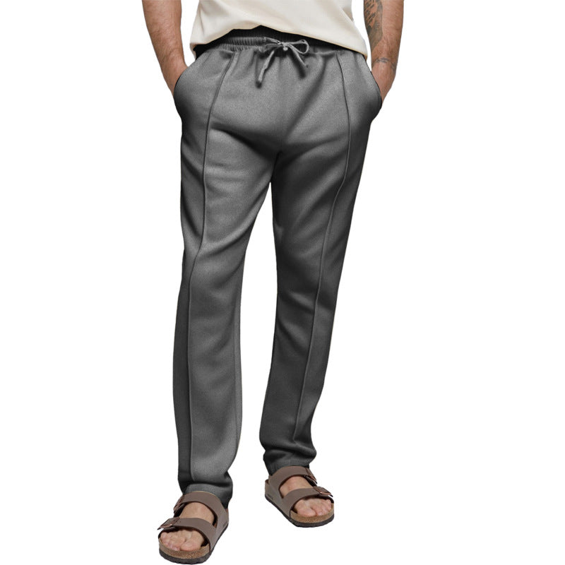 Herren sportliche Freizeithose mit elastischem Bund und seitlichen Eingrifftaschen R&B
