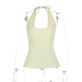 Damen Elegantes Neckholder-Top mit ausgestelltem Saum R&B