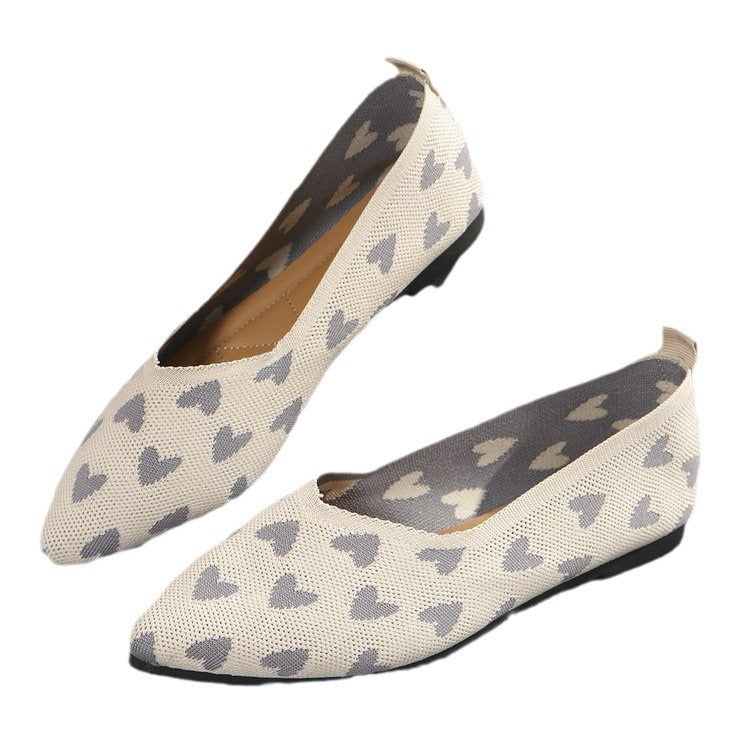 Damen modische Slipper mit Herzmuster R&B