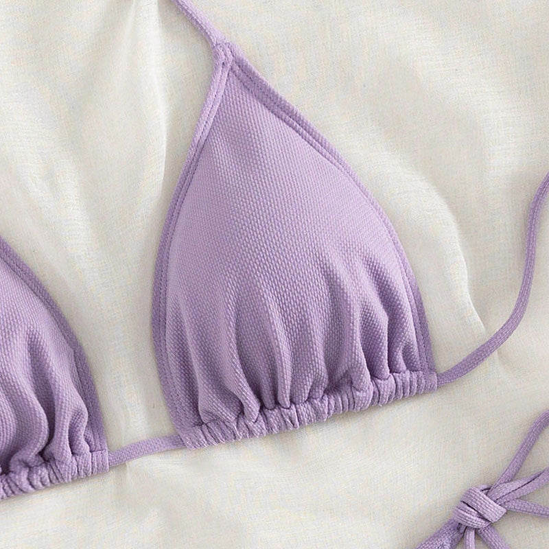 Damen Triangel-Bikini mit verstellbaren Bindebändern R&B