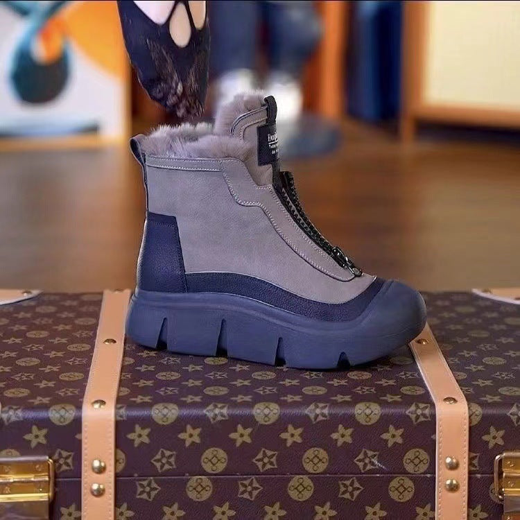 Damen gefütterte Winterstiefel mit innovativer Antirutschsohle R&B