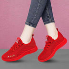 Damen atmungsaktive Freizeitsneaker mit perforiertem Obermaterial R&B