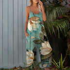 Damen Sommerlicher Overall mit floralem Design und praktischen Taschen R&B