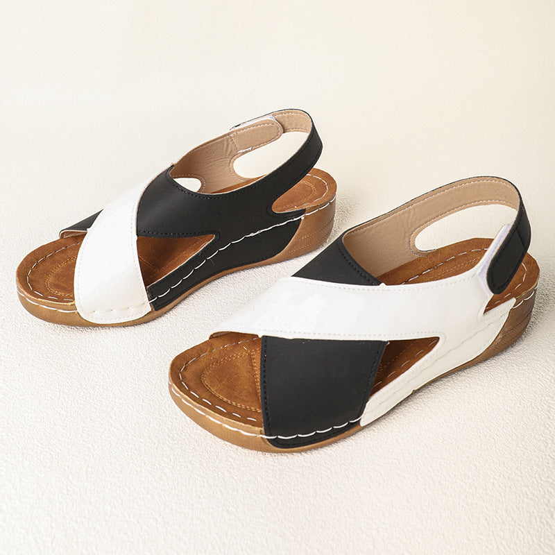 Damen Komfortable und elegante Clogs mit Kreuzriemen R&B