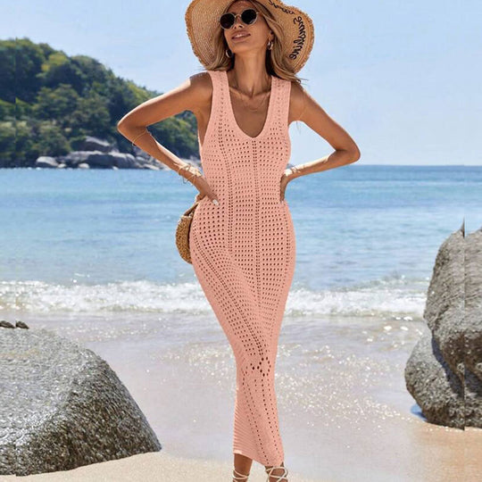 Damen gehäkeltes Sommer-Maxikleid R&B