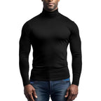 Herren atmungsaktives Rollkragen-T-Shirt aus weichem Jersey R&B