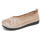 Damen Elegante und atmungsaktive Ballerinas mit floralen Stickereien R&B
