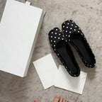 Damen Ballerinas mit eleganter Punktenmusterung und bequemer Innensohle R&B