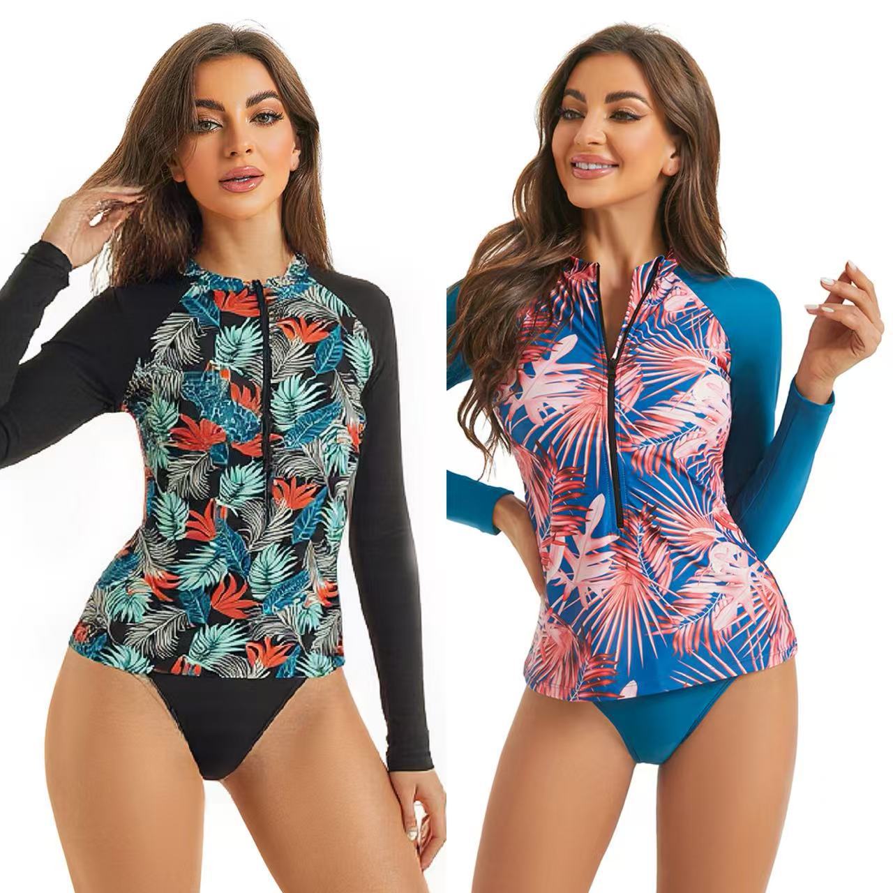 Damen Langarm UV-Schutz Rashguard R&B