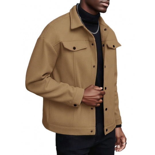Herren weiche und modische Overshirtjacke R&B