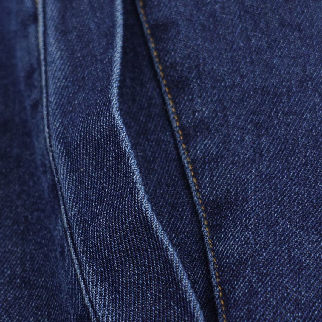Damen cropped Denimjacke mit hochgeschlossenem Kragen und praktischen Taschen R&B
