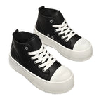 Damen Hohe Sneakers mit modischem Plateau und robustem Obermaterial