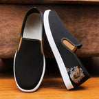 Damen modische Stoffslipper mit elegantem Stickmuster R&B