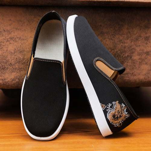 Damen modische Stoffslipper mit elegantem Stickmuster R&B