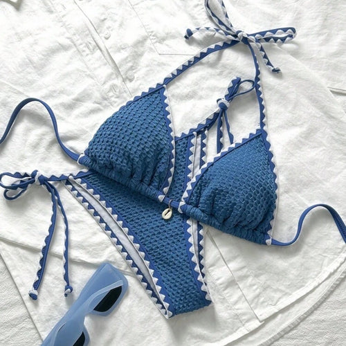 Damen Triangel-Bikini mit Volants R&B