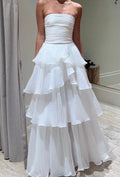 Damen Maxikleid mit voluminösen Rüschendetails und elegantem Rock