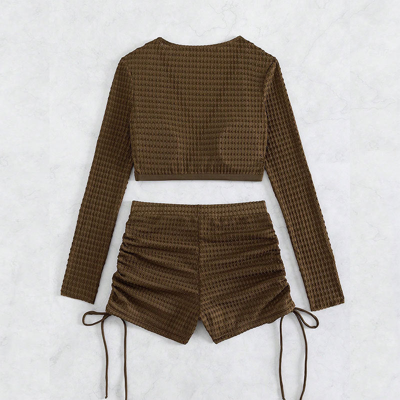 Damen Baderock mit hoch geschnittenem Oberteil und lässigem Design R&B