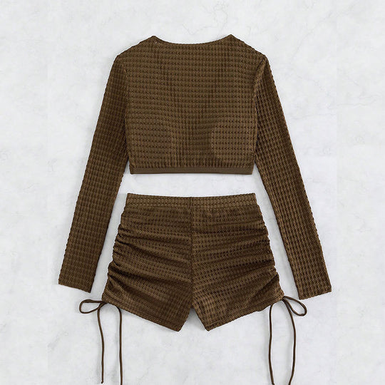 Damen Baderock mit hoch geschnittenem Oberteil und lässigem Design R&B