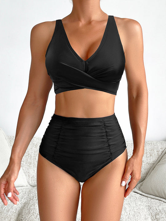 Damen Hochtaillierter Bade-Bikini R&B