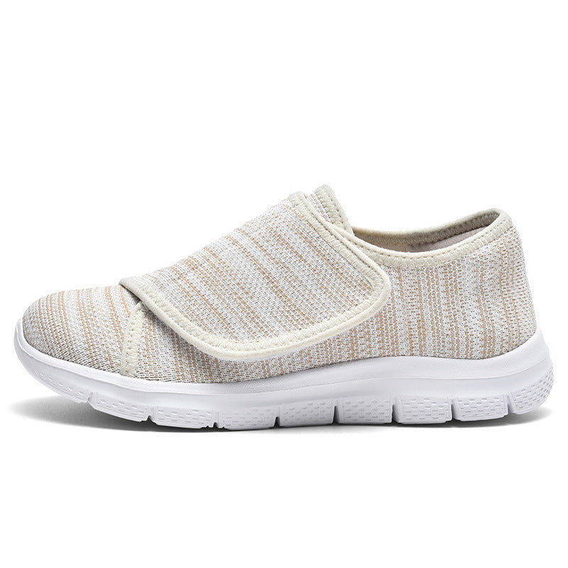 Damen Bequeme Slip-On Sneakers mit hygienischem Designer-Klettverschluss R&B