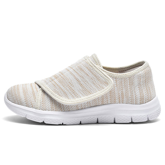 Damen Bequeme Slip-On Sneakers mit hygienischem Designer-Klettverschluss R&B