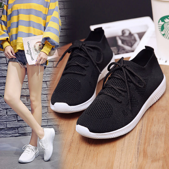 Damen Sportliche Strick-Sneaker mit atmungsaktivem Obermaterial R&B