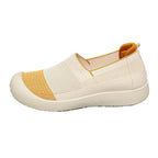Damen Modische Slip-On Sneakers mit atmungsaktiver Oberflächenstruktur und gepolsterter Sohle R&B
