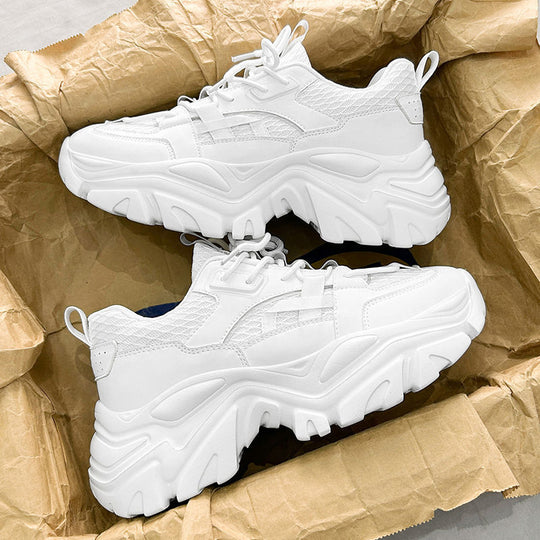 Damen Sportliche Chunky Sneakers mit rutschfester Sohle und atmungsaktiver Mesh-Oberfläche R&B