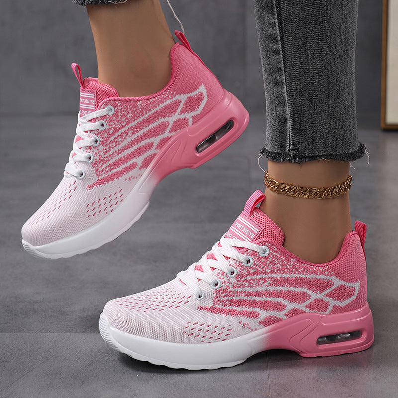 Damen Sportliche Sneaker mit atmungsaktiver Obermaterialstruktur und dämpfender Sohle